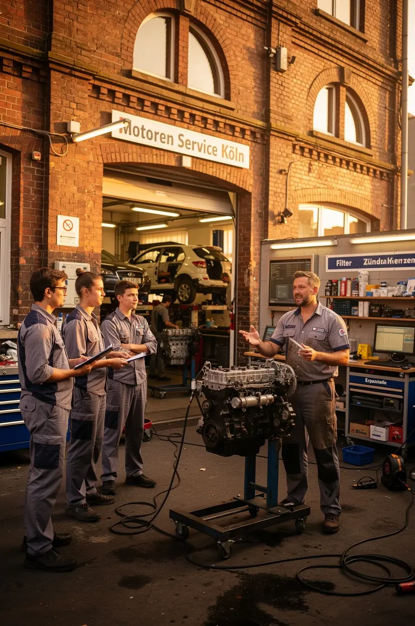 Experte dokumentiert Ergebnisse der Motoranalyse für transparente Kundenberatung
